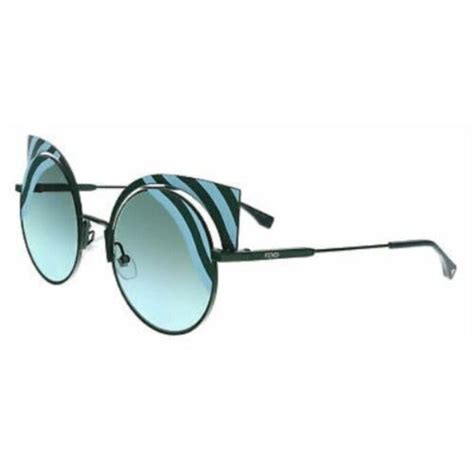 fendi ff0215s okc|Fendi FF0215/S OKC MATTBLUEGRN Round Shaped Women's .